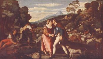 Il Vecchio Palma Jacopo : Jacob And Rachel
